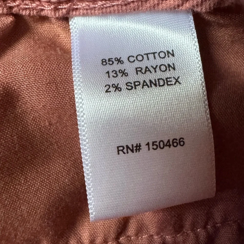 Market & Spruce Freya High Rise Capri Size S in Terra Cotta